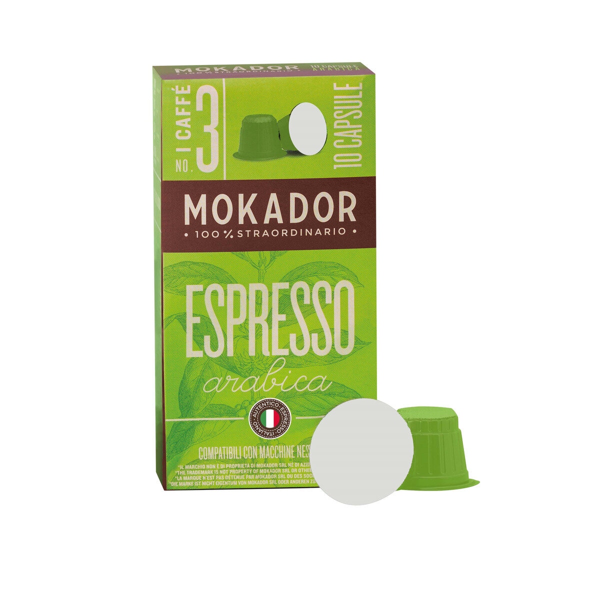 MOKADOR 100%ARABICA ネスプレッソ互換カプセル 100カプセル入