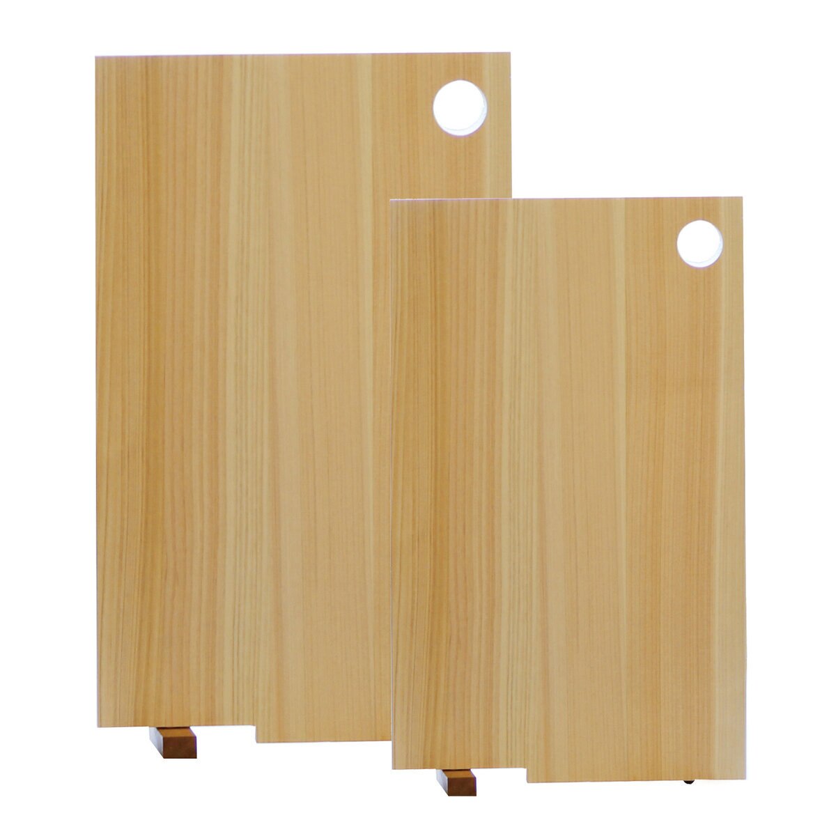 スタイルジャパン 四万十ひのきまな板 スタンド式 2枚セット