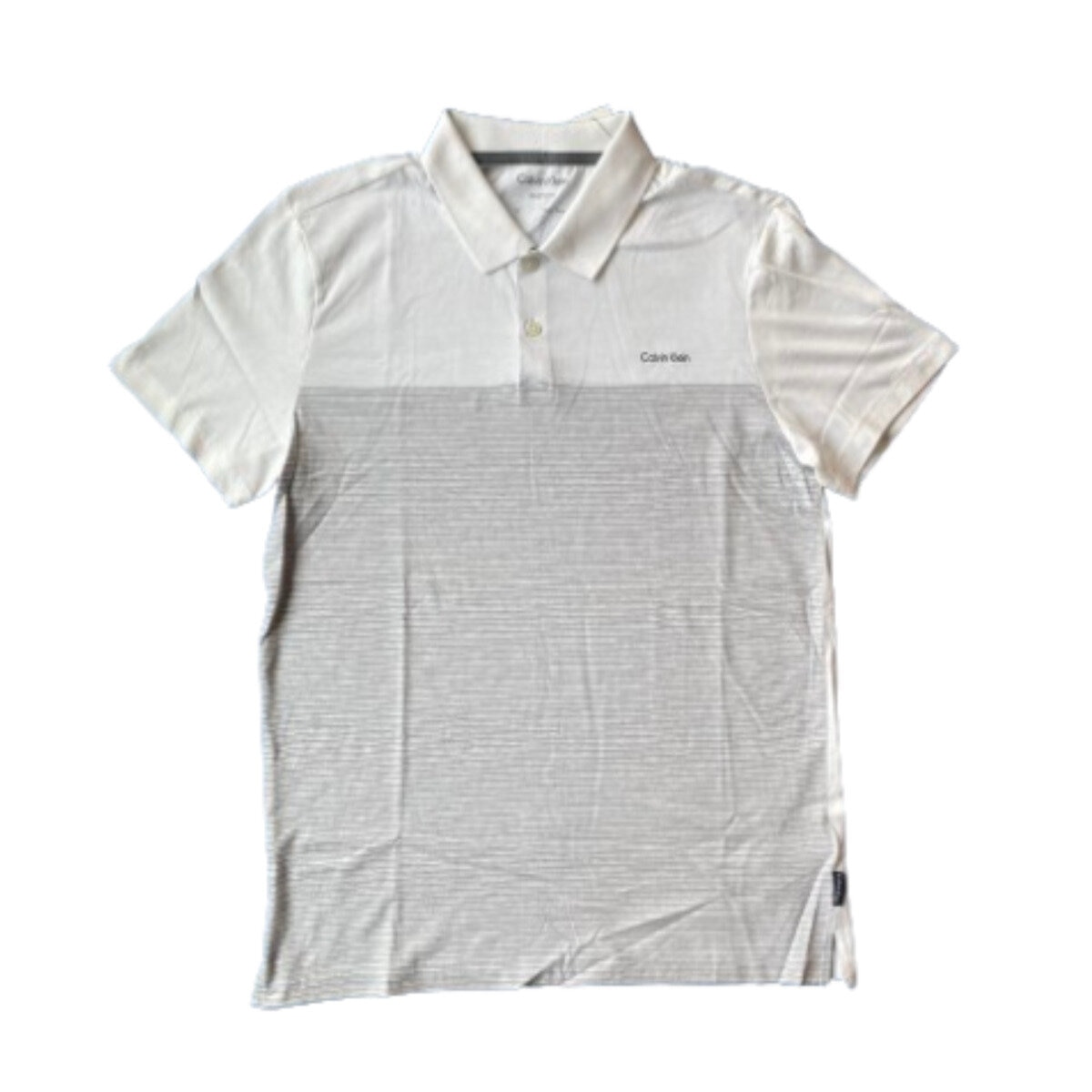   カルバンクライン Tシャツ ポロシャツ L ホワイト Calvin Klein カルバンクライン Tシャツ ポロシャツ L ホワイト