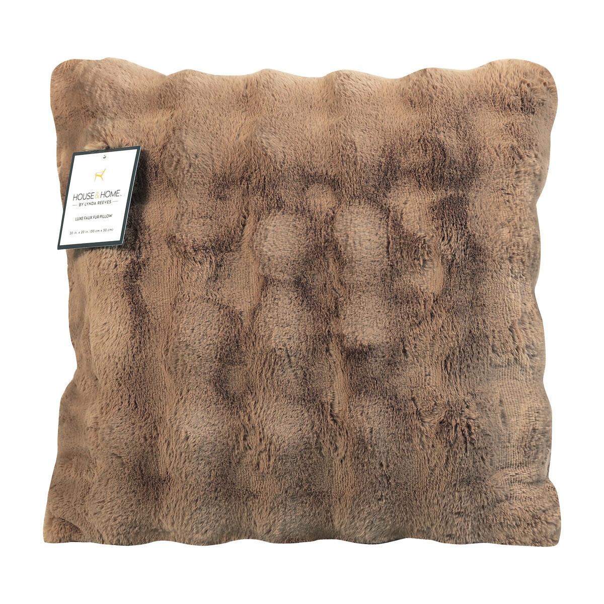 フェイクファークッション 50 x 50cm ナチュラル | Costco Japan