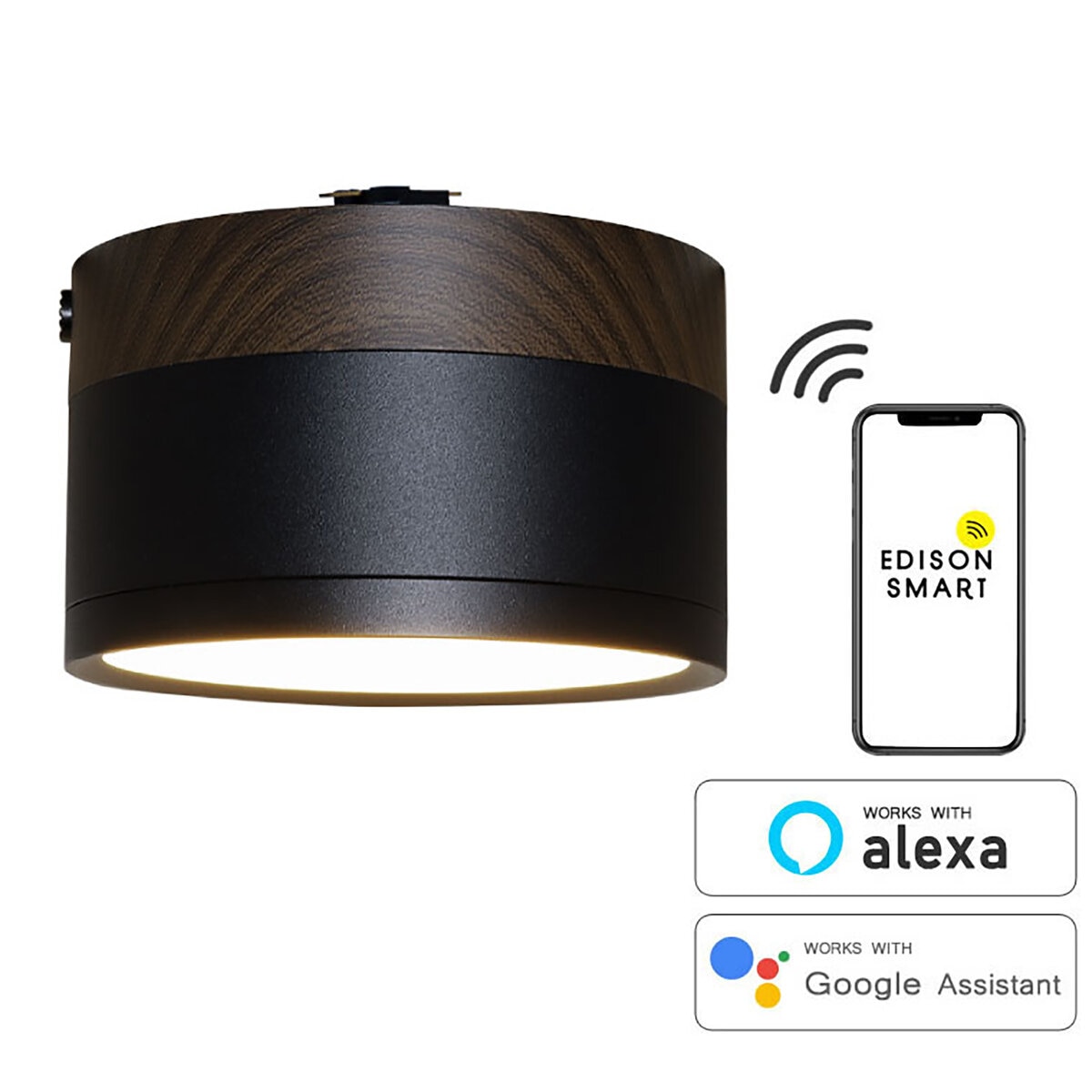 Edison Smart（エジソンスマート）ウッド調 ミニシーリングライト for