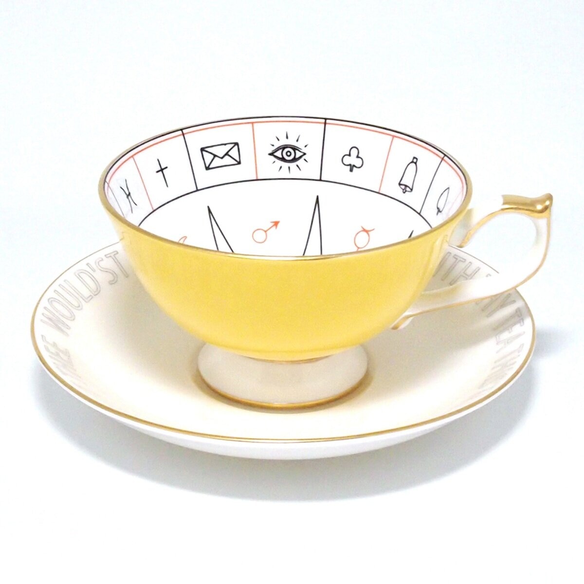 エインズレイ フォーチュン テリング ティーカップ ＆ ソーサー