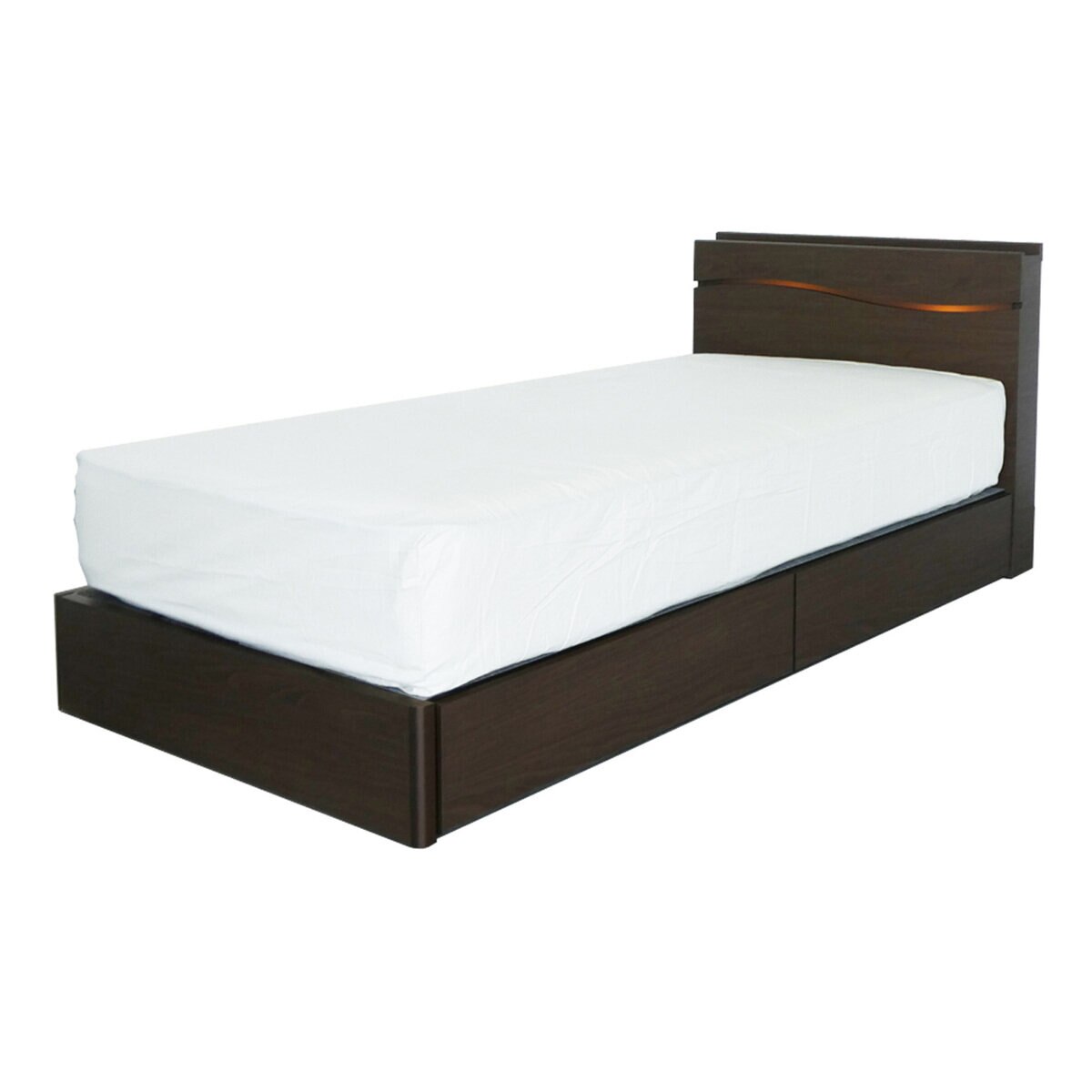 シーリー ベッドフレーム シングル サシェキャビネット ドロアー