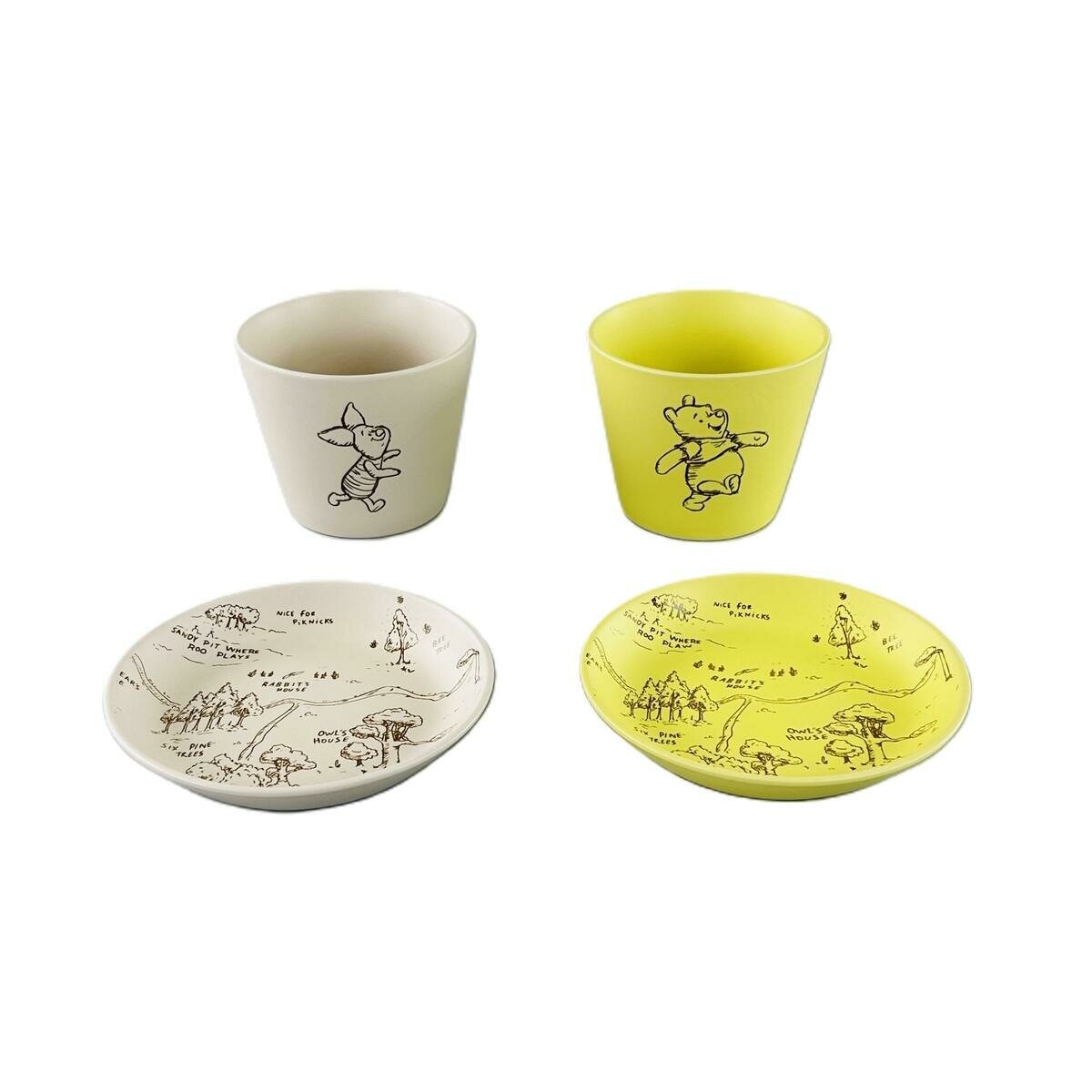 くまのプーさん カップ＆プレートセット 4個 | Costco Japan