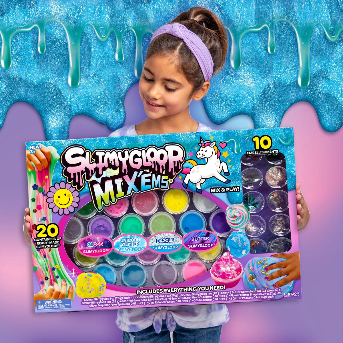 スライミーグループ・ミックス＆プレイ スライムセット ユニコーン