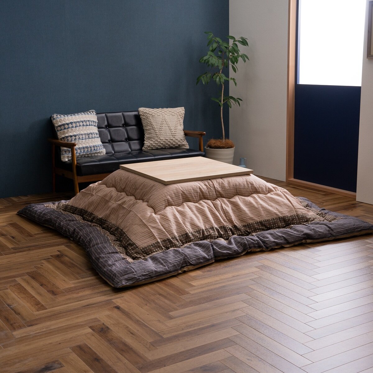 こたつ掛けふとん ゆい 205 x 205cm ブラウン | Costco Japan