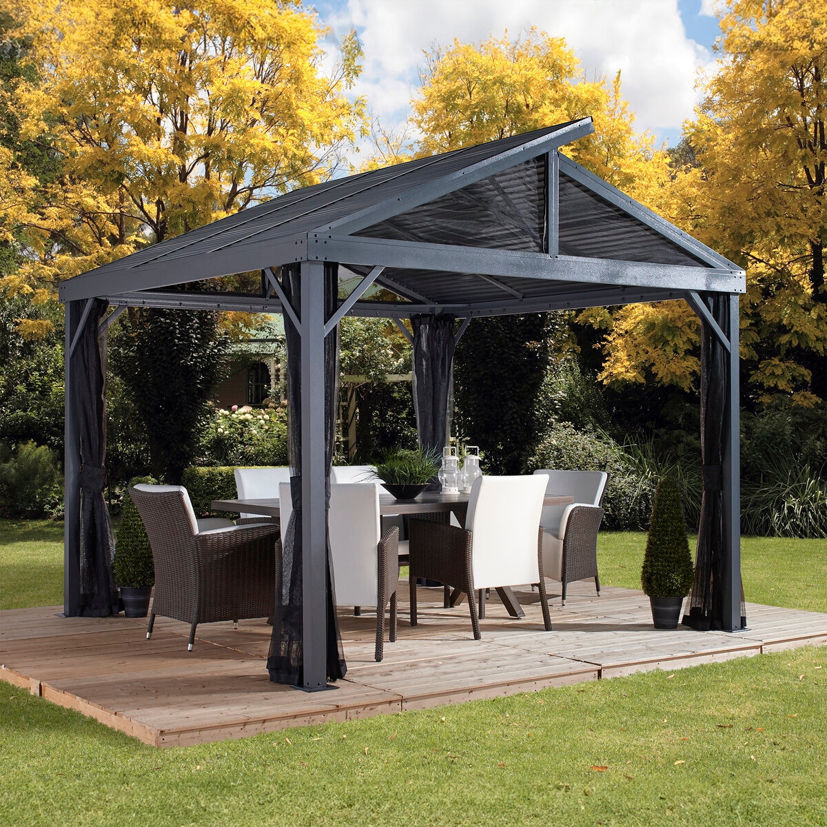 SOJAG Sanibel II 8 x 8 フィート (2.4 x 2.4 m) ガゼボ | Costco Japan