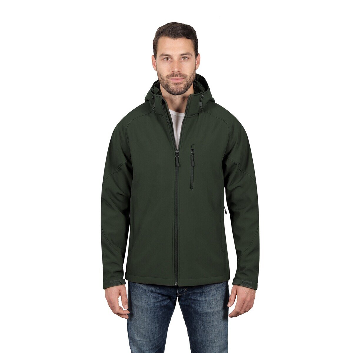 カークランドシグネチャー メンズ ソフトシェルジャケット オリーブ