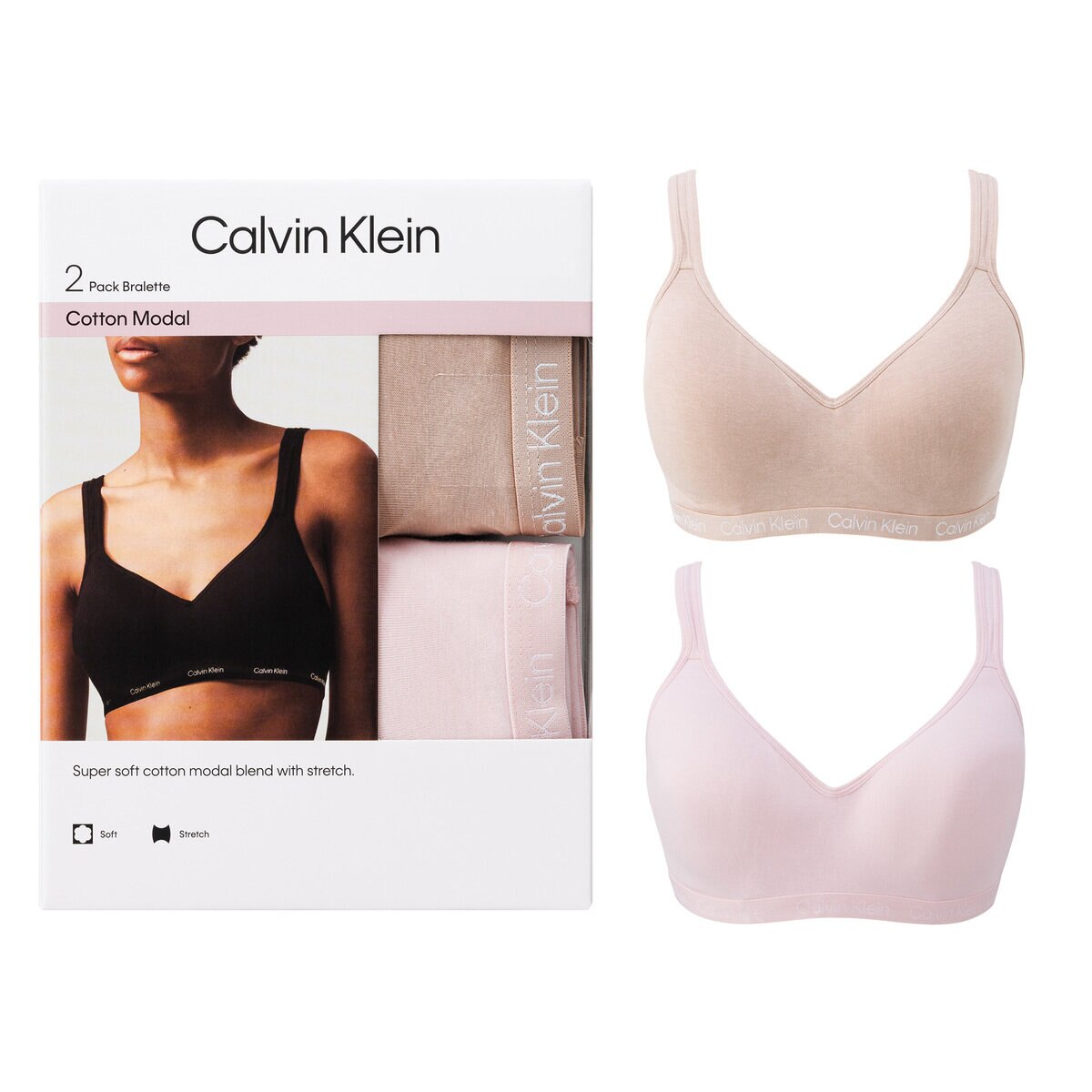 カルバンクライン ワイヤレスブラ 2枚組 M アソート | Costco Japan