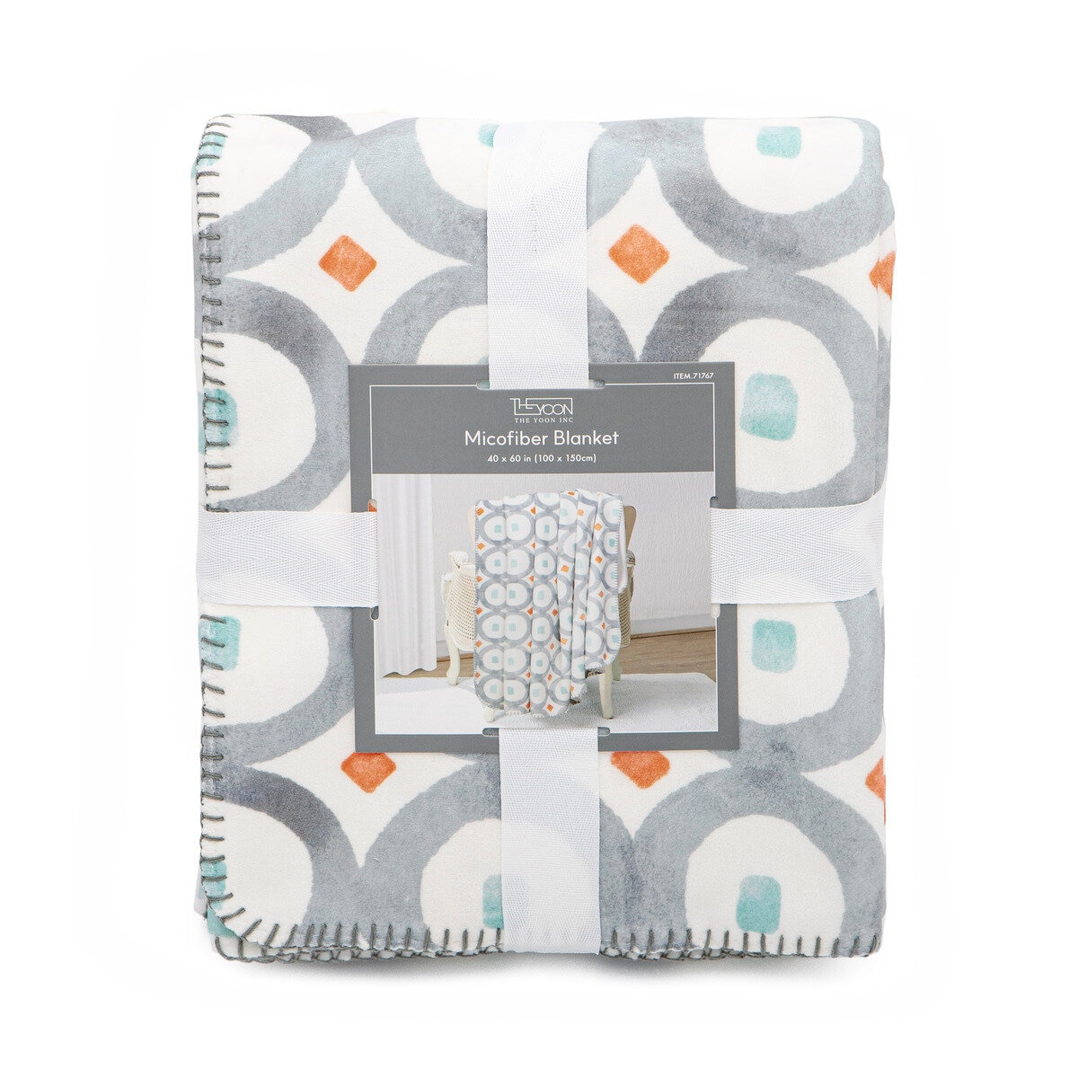 マイクロファイバーハーフブランケット 100x150 cm サークル | Costco