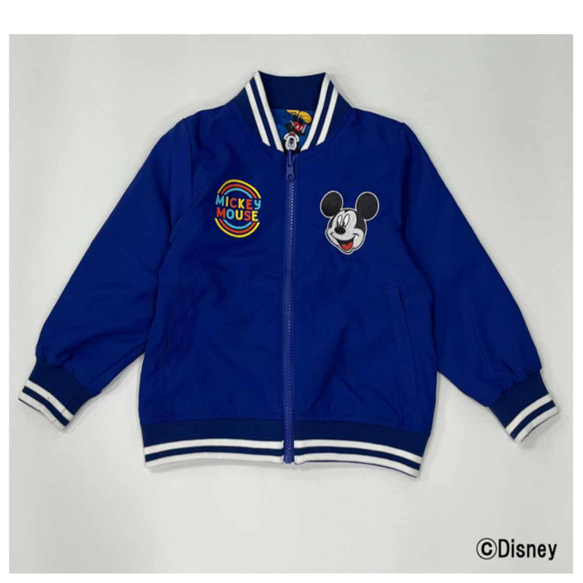 ミッキーマウス ジャンパー リバーシブル mont-bell ミッキーマウス柄