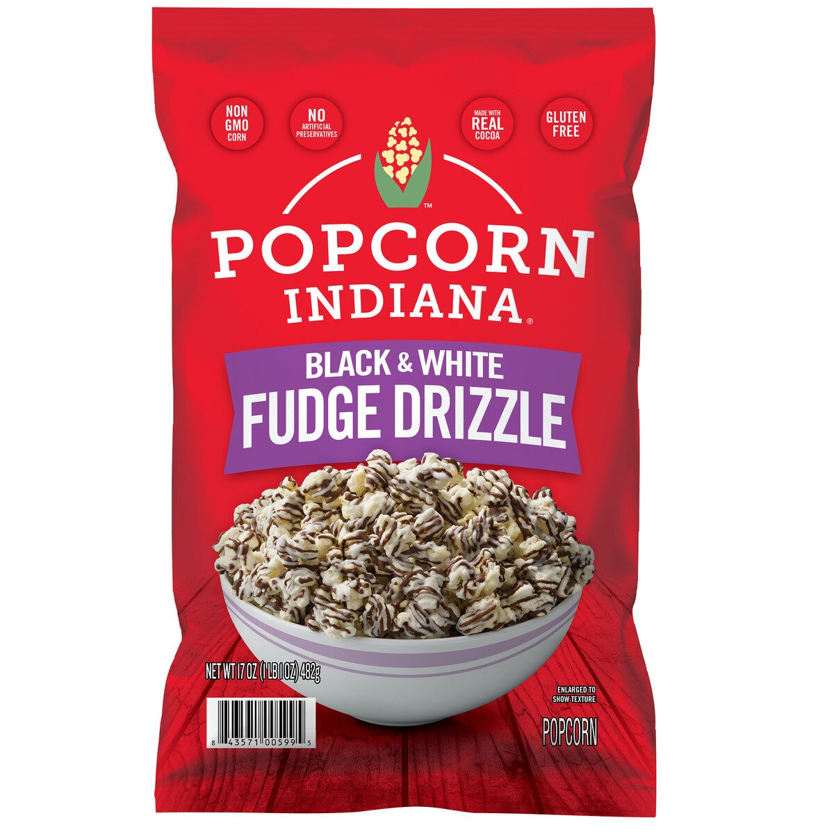 インディアナ ブラック&ホワイト チョコがけポップコーン 482g ポップコーン インディアナ ブラック & ホワイト チョコがけ