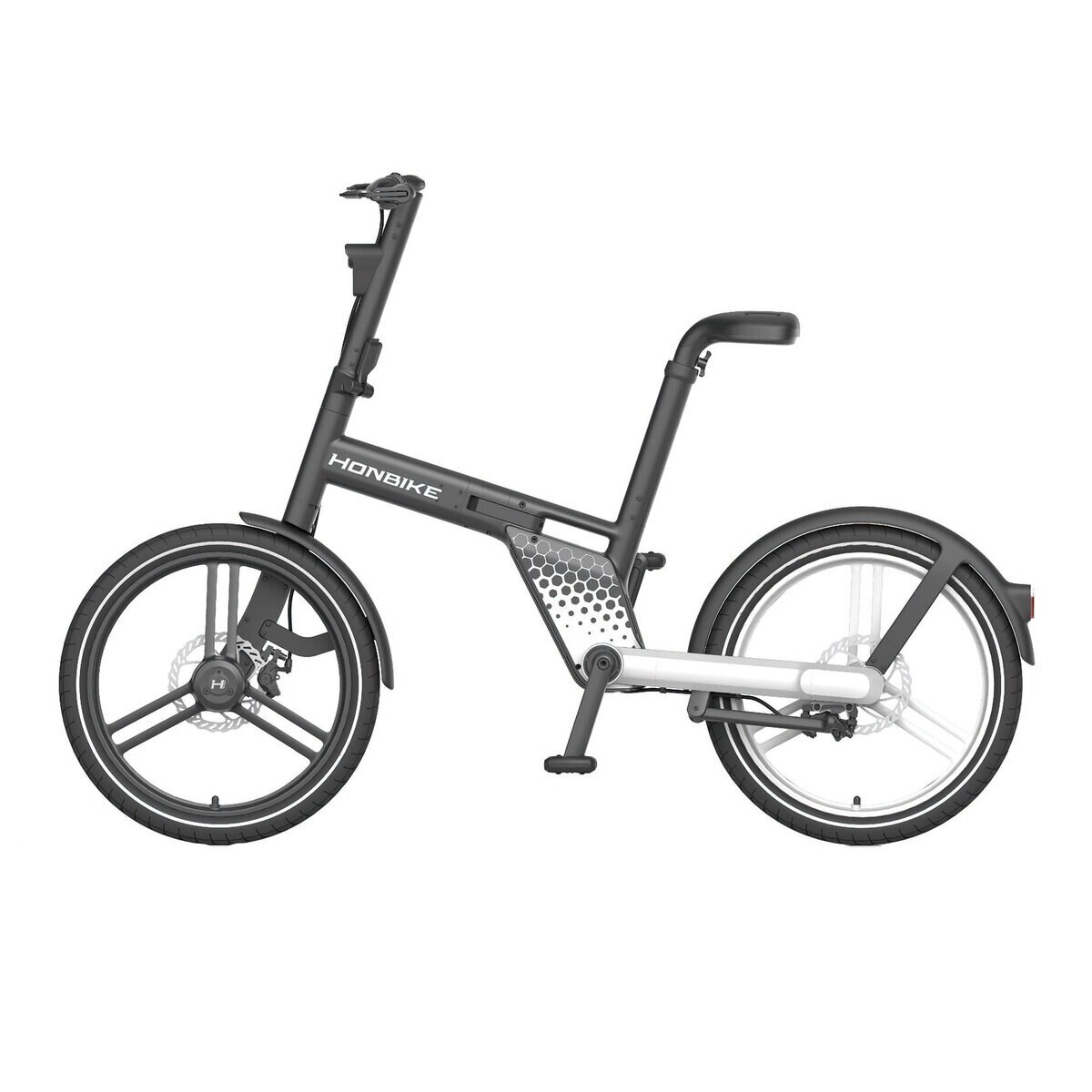 ホンバイク ストーン 20インチ 折り畳み電動自転車 ブラック/ホワイト