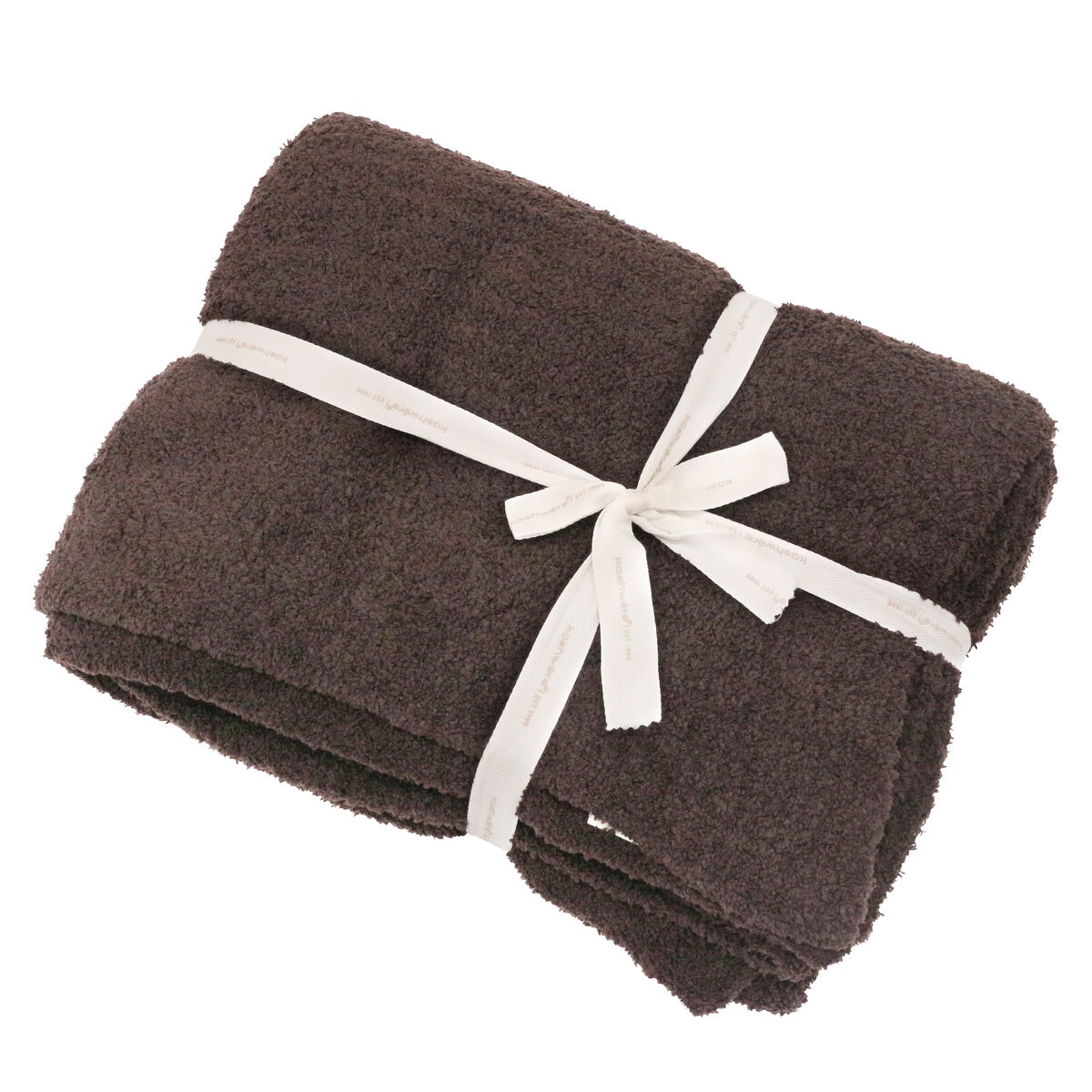 カシウエア ブランケット ソリッドスロー 132 x 177cm ストーン カシウエア ブランケット 無地 約132 x 177cm ウォールナット | Costco