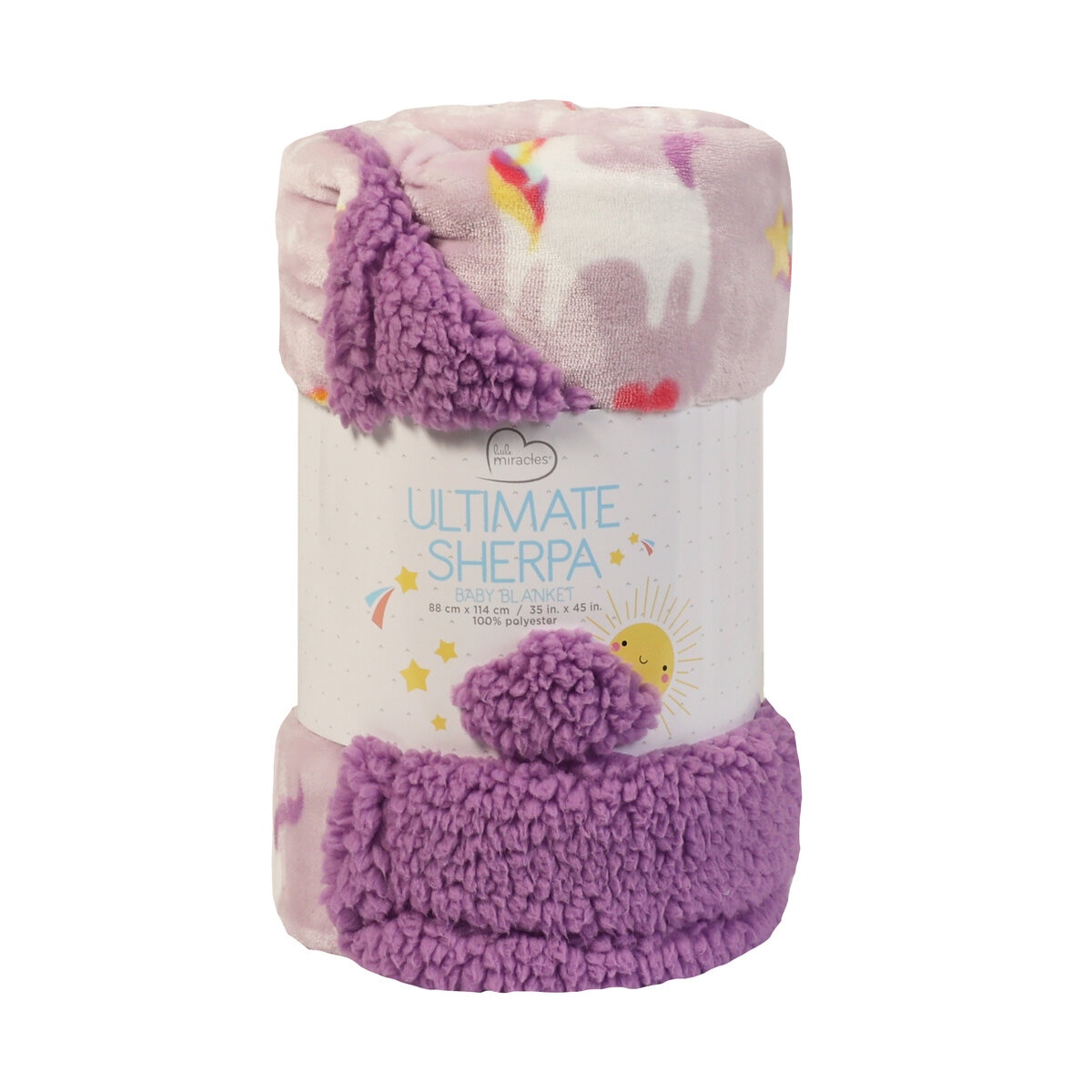 Sherpa ベビーブランケット 88x114cm ユニコーン | Costco Japan