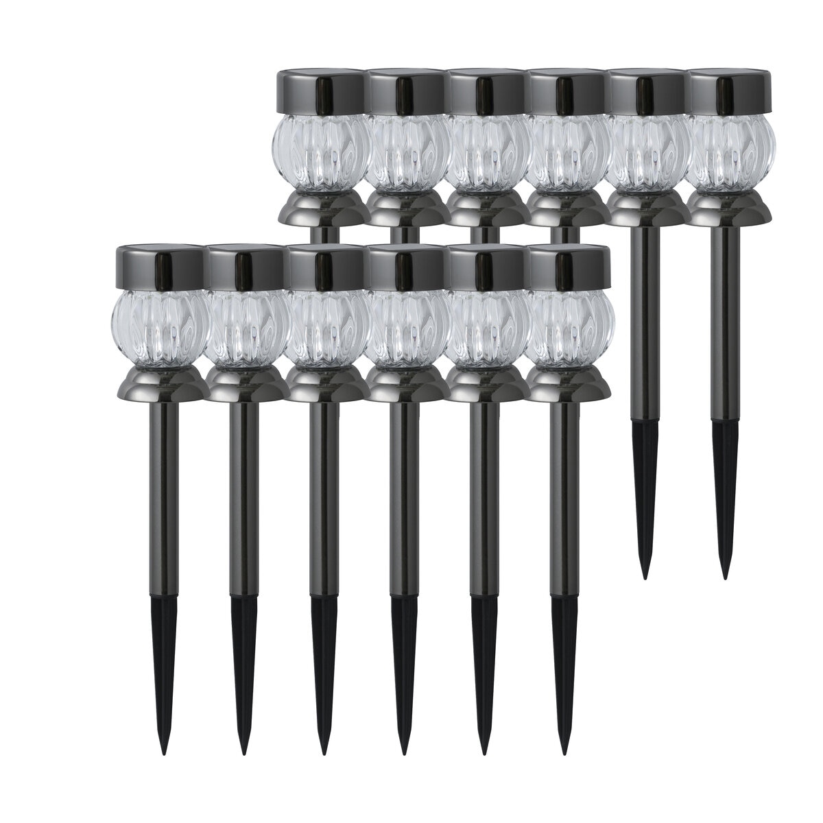 タカショーソーラークリスタルライト 2WAY 12個セット ホワイト