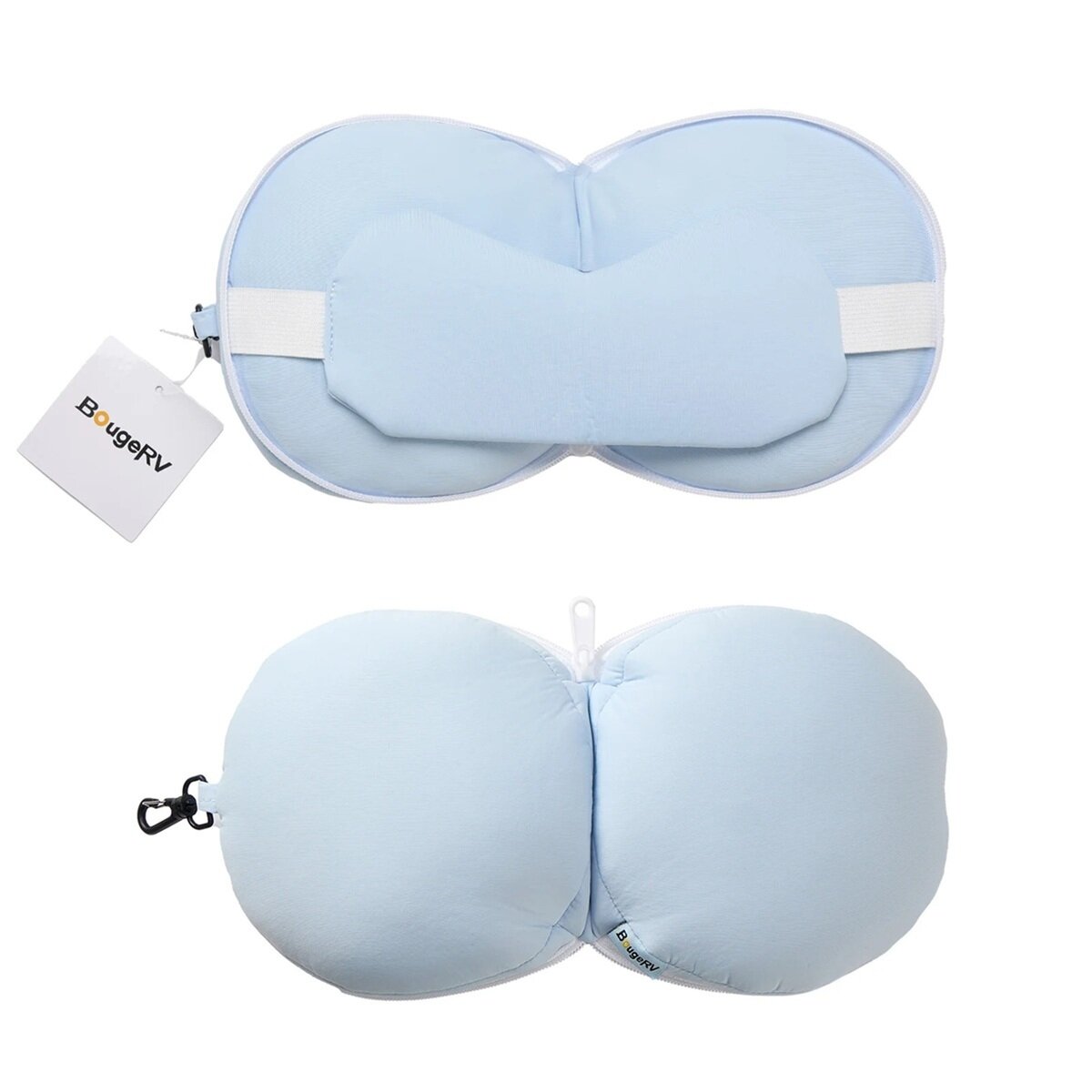 アイマスク付き ネックピロー アイスブルー | Costco Japan