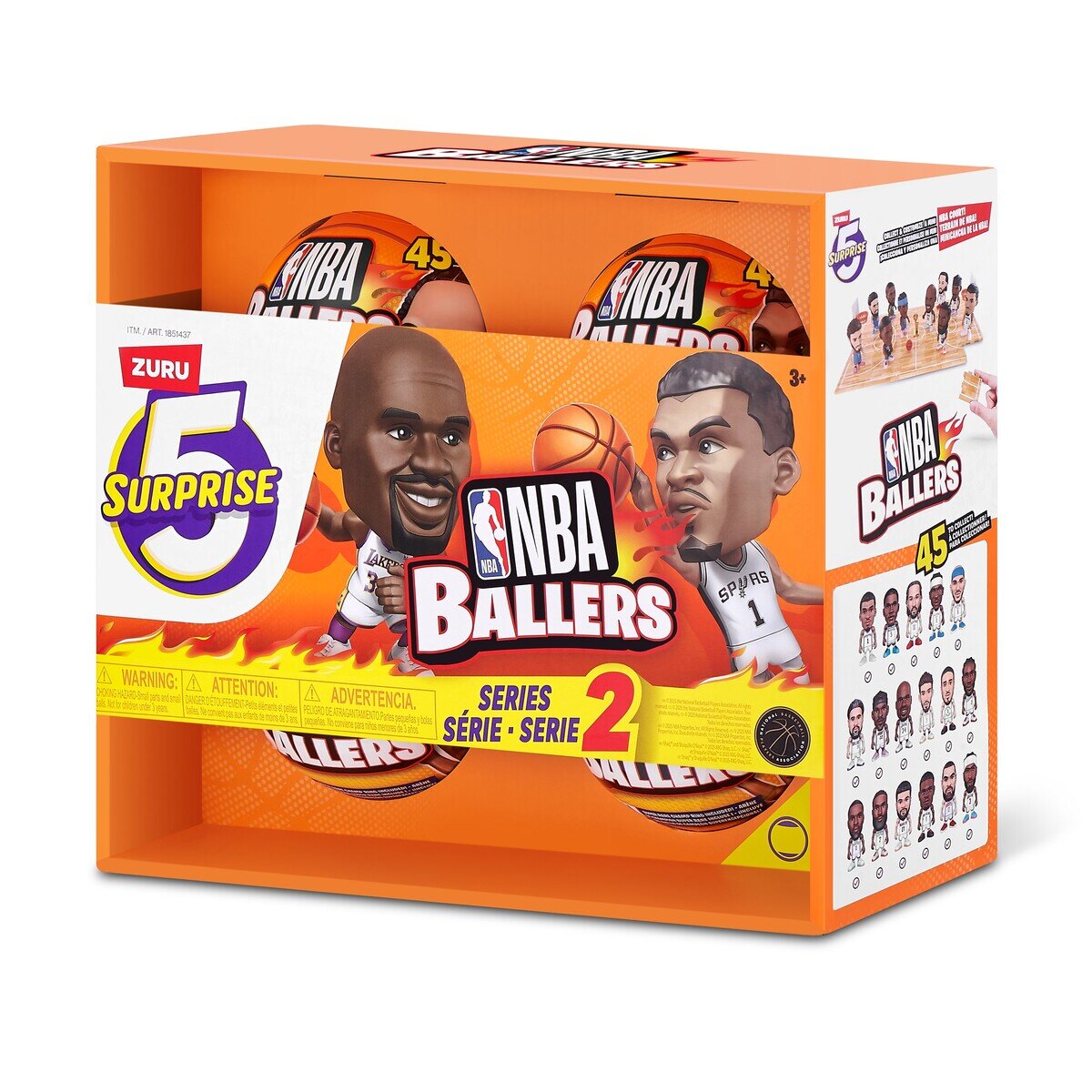 NBA BALLERS バスケットボール 3個セット ミニポスター付 NBA BALLERS 3個 ボーラーズシリーズ1 ZURUの通販 by kialla's