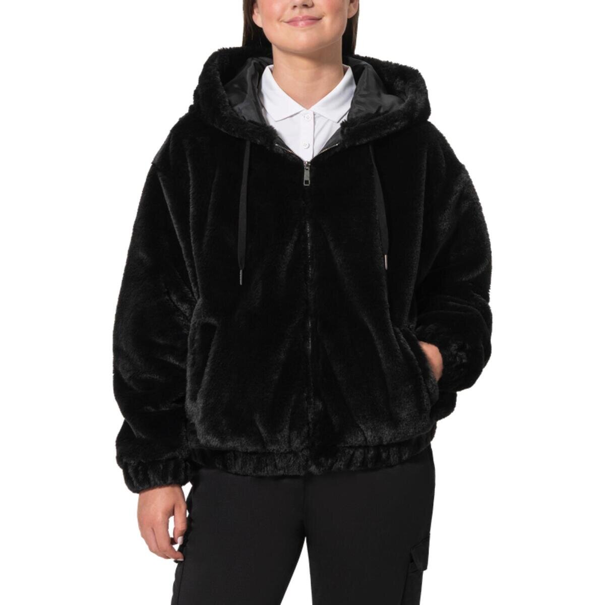 ゴールドネーション フェイクファー ジャケット ブラック XL | Costco