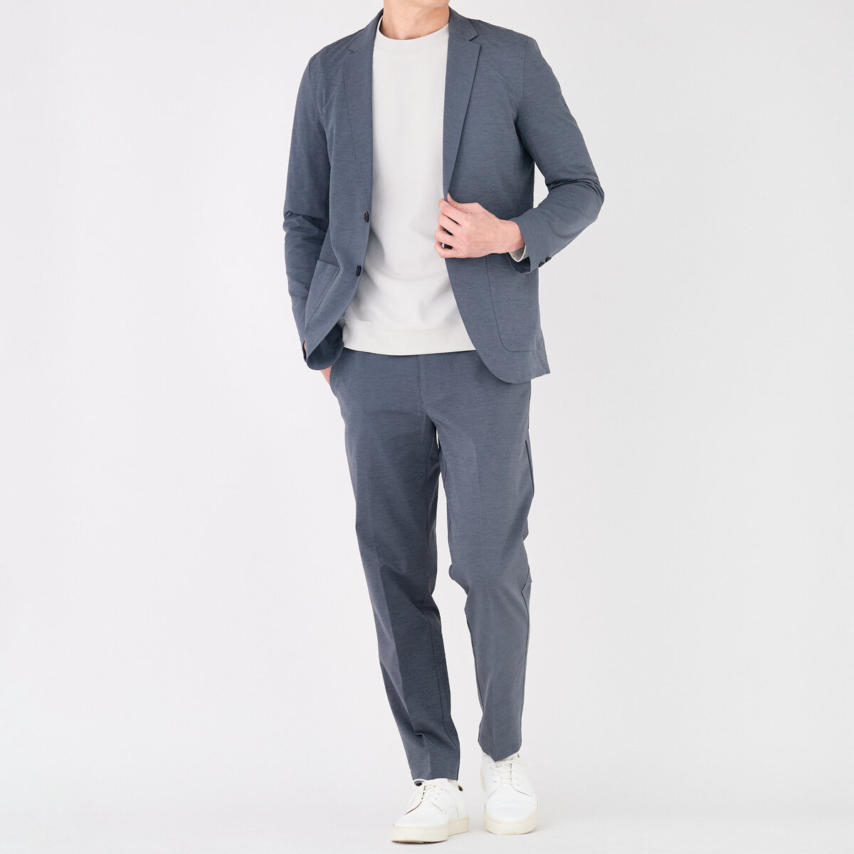 ハッピー ファンクション メンズ セットアップ 接触冷感 / グレー / M