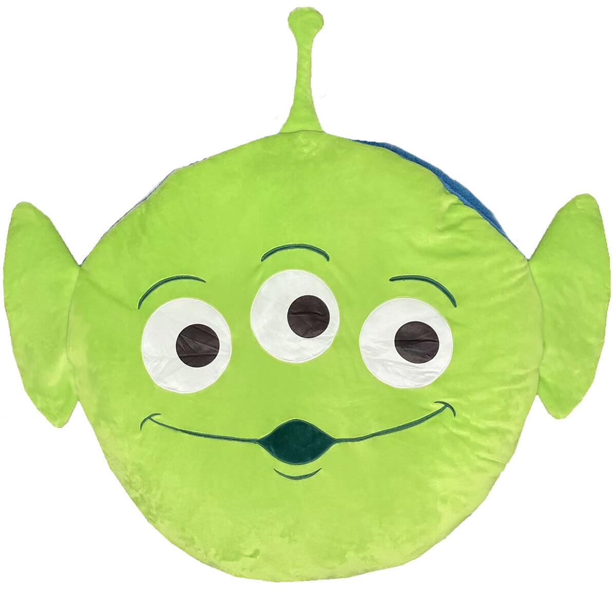 緑色のモンスターキャラクター クッション グリーンモンスターのゲイリー | アイマスク付もちもちピロー