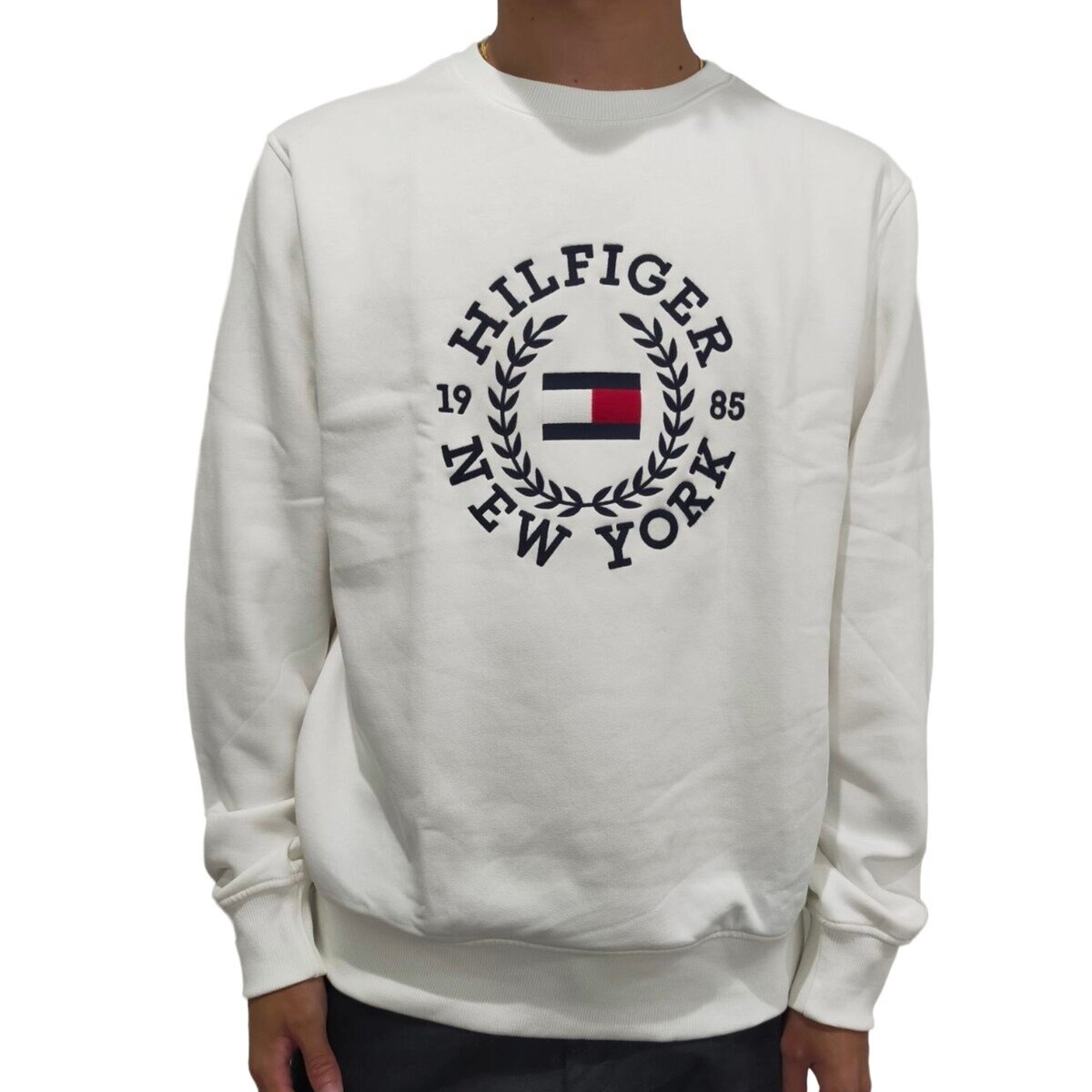 トミーヒルフィガー メンズ スウェットシャツ ホワイト M | Costco Japan