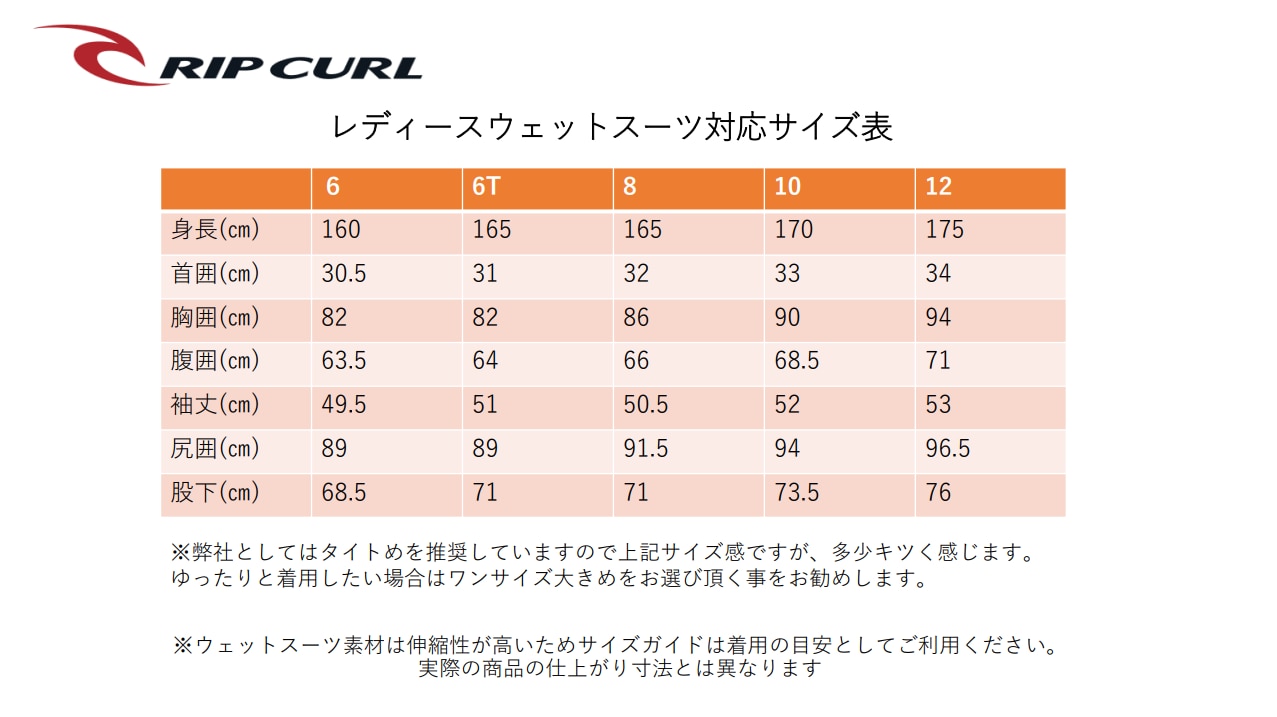 リップカール FREELITE バックジップ 3/2mm ウェットスーツ