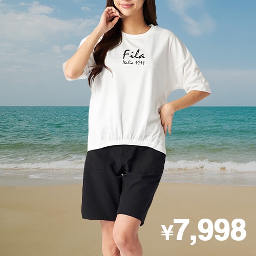 フィラ レディース ロゴ 水着 4点セット