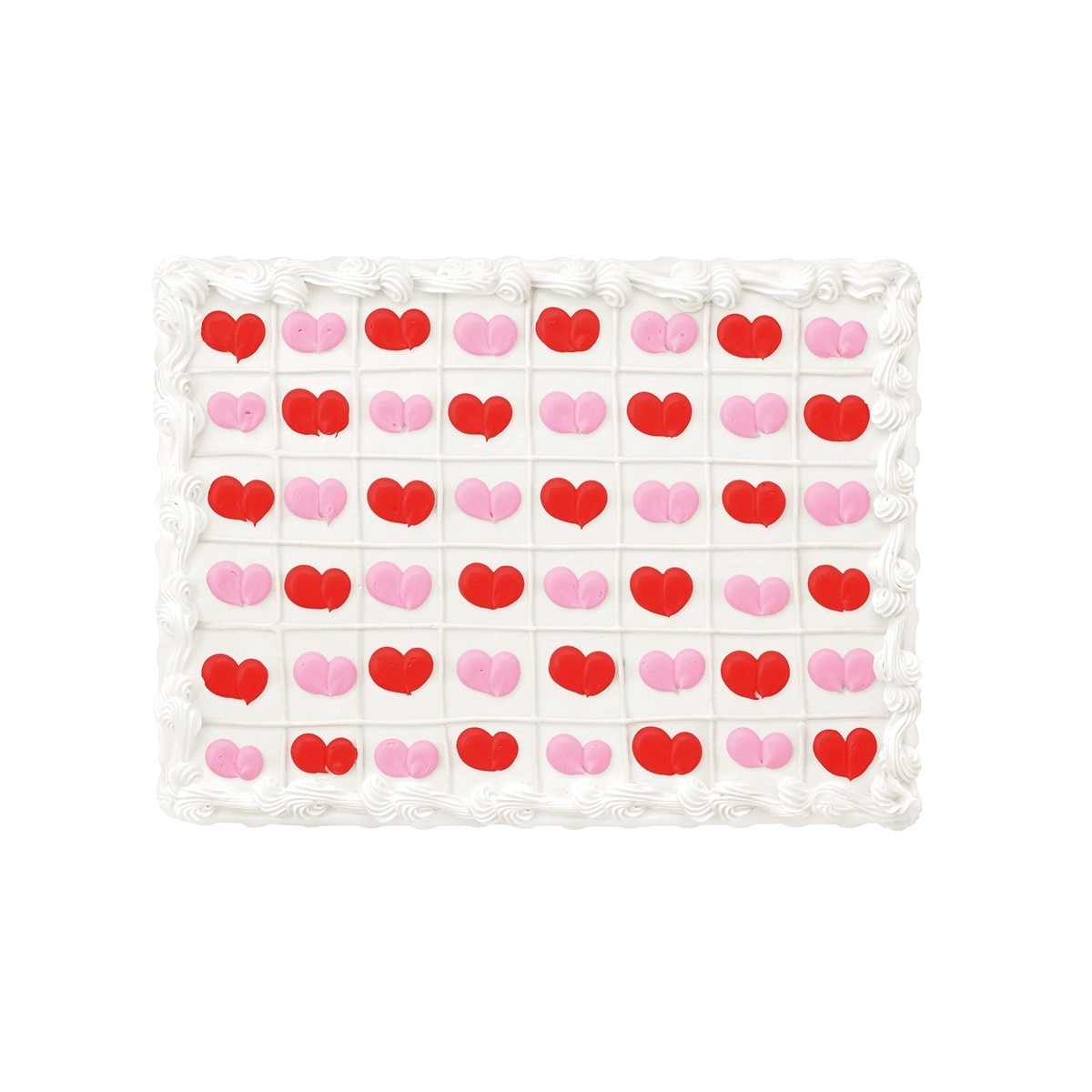ハートがいっぱいケーキ