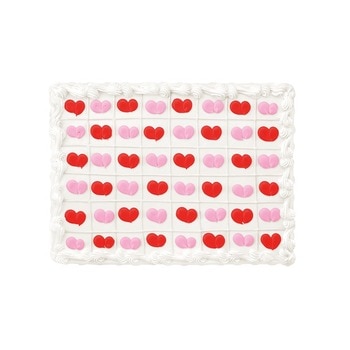 ハートがいっぱいケーキ