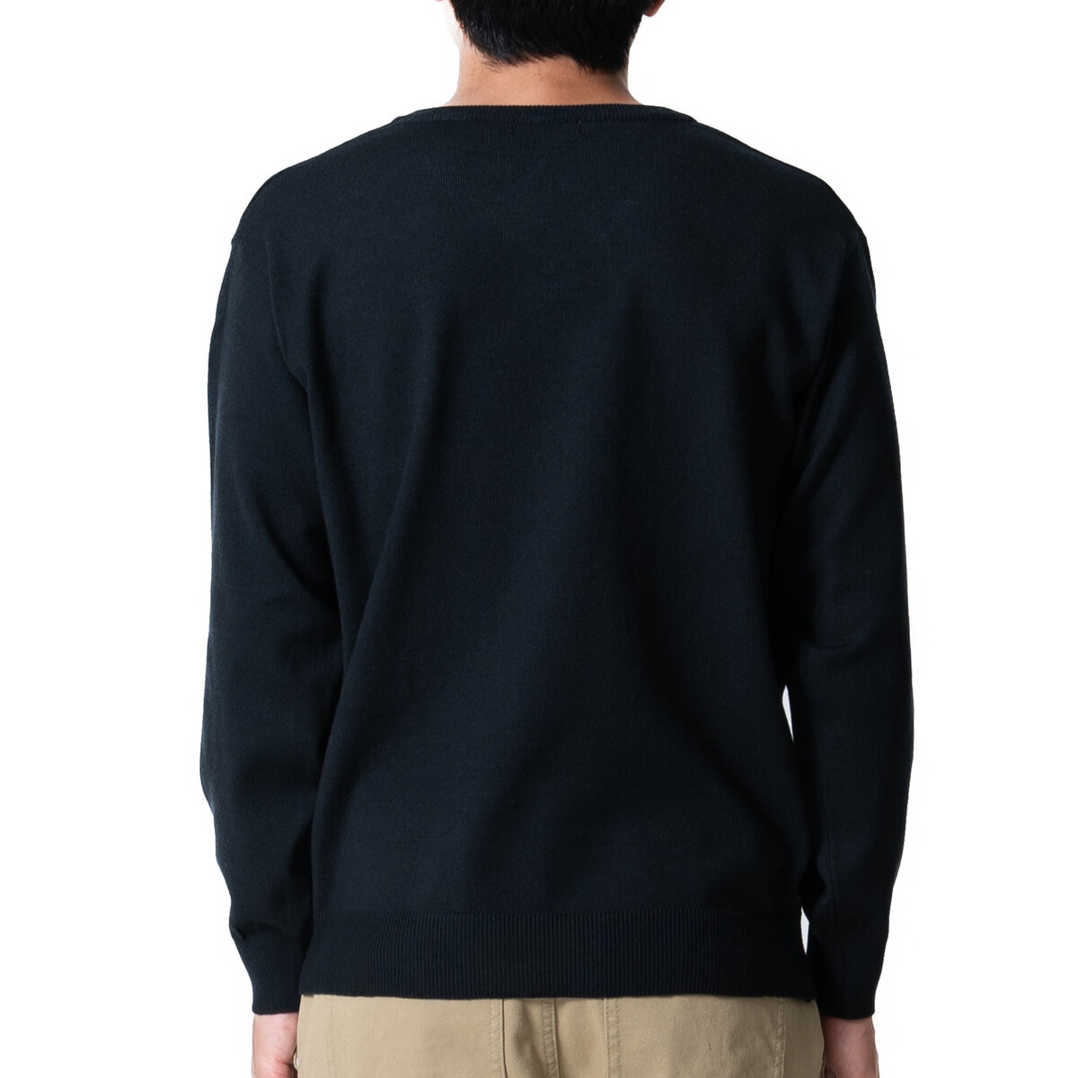 エディー・バウアー メンズ Vネック セーター ブラック S