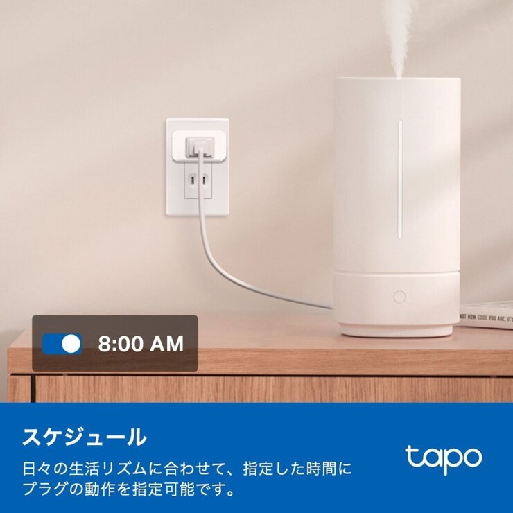 TP-Link tapo 電力モニタリング機能付き ミニスマートWi-Fiプラグ P110M 2個セット