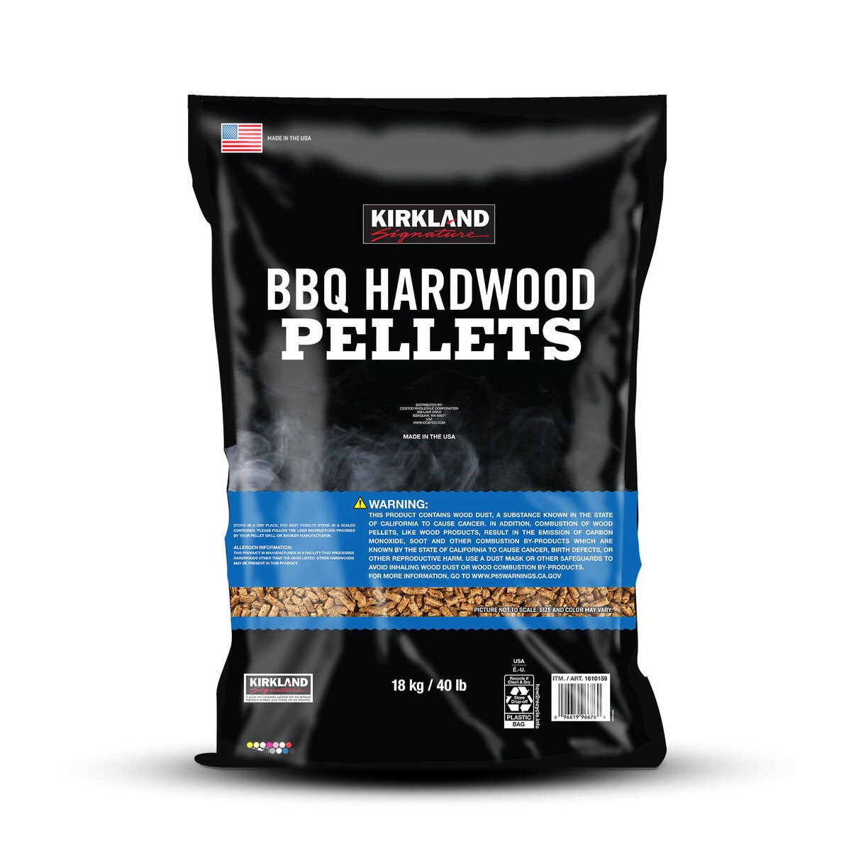 カークランドシグネチャー プレミアムブレンド BBQ ハードウッドペレット 18kg