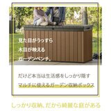 ケター ダーウィン 屋外用デッキボックス 570L ブラウン