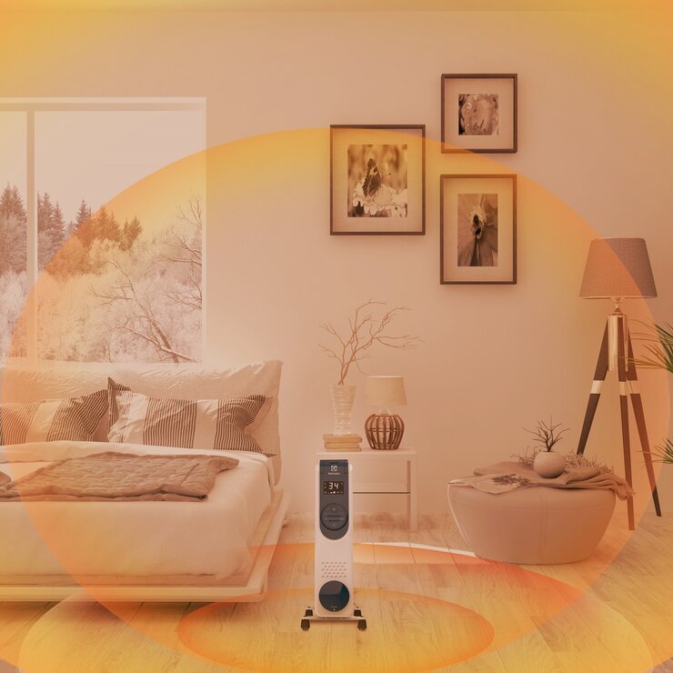 値下げ！超美品！格安！オイルヒーター VertiClado グレー エレクトロラックス オイルヒーター 1200W ComfortHeat700 EO12D103C0