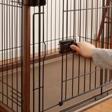 アイリスオーヤマ オープン ウッディーサークル ダークブラウン
