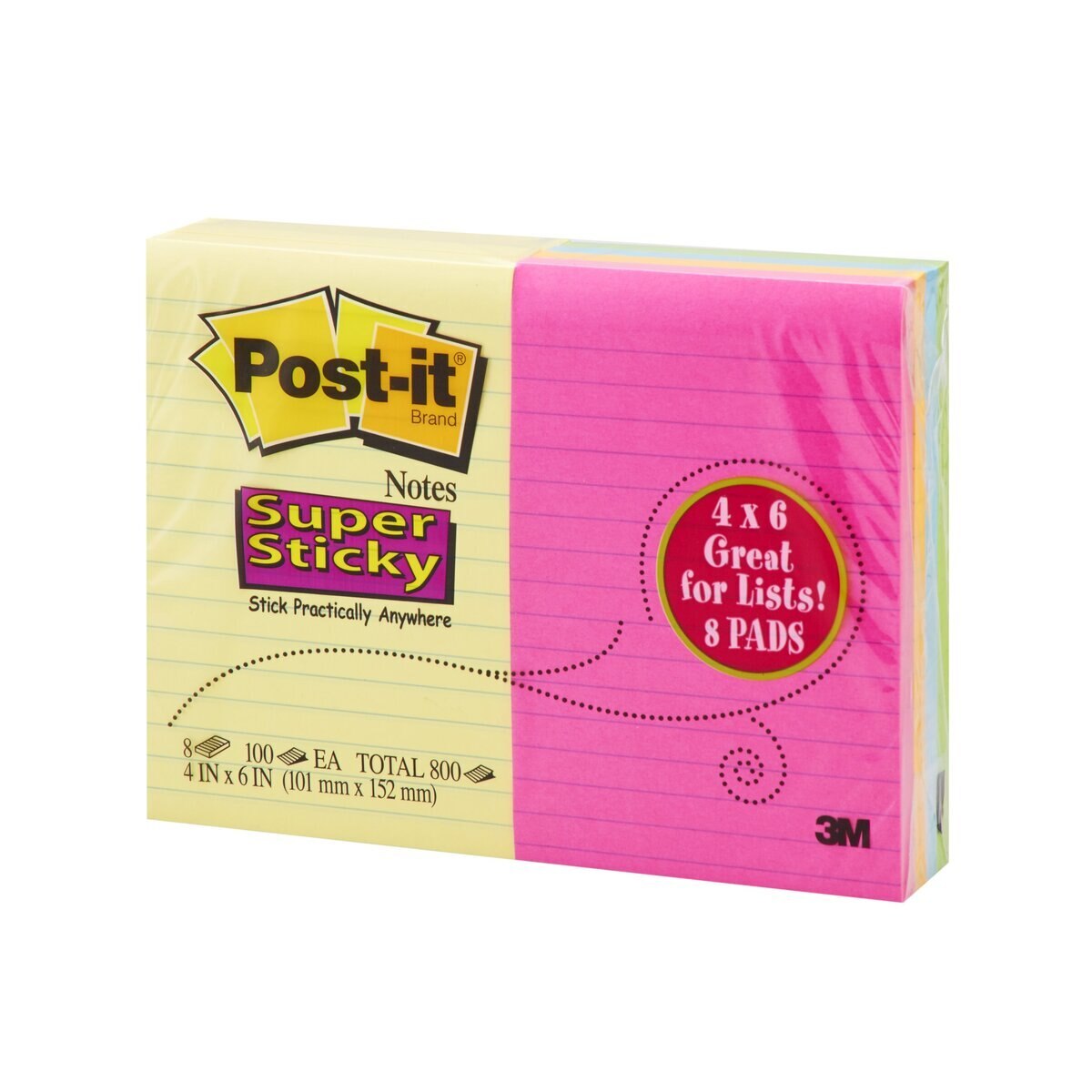 スリーエム POST-IT 4X6 NOTE PAD 8冊セット