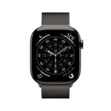 Apple Watch S11 Cellular 46mmスレートチタニウムケースとスレートミラネーゼループ - S/M