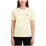 スマイリー ワールド レディース 半袖 Tシャツ アイボリー XL