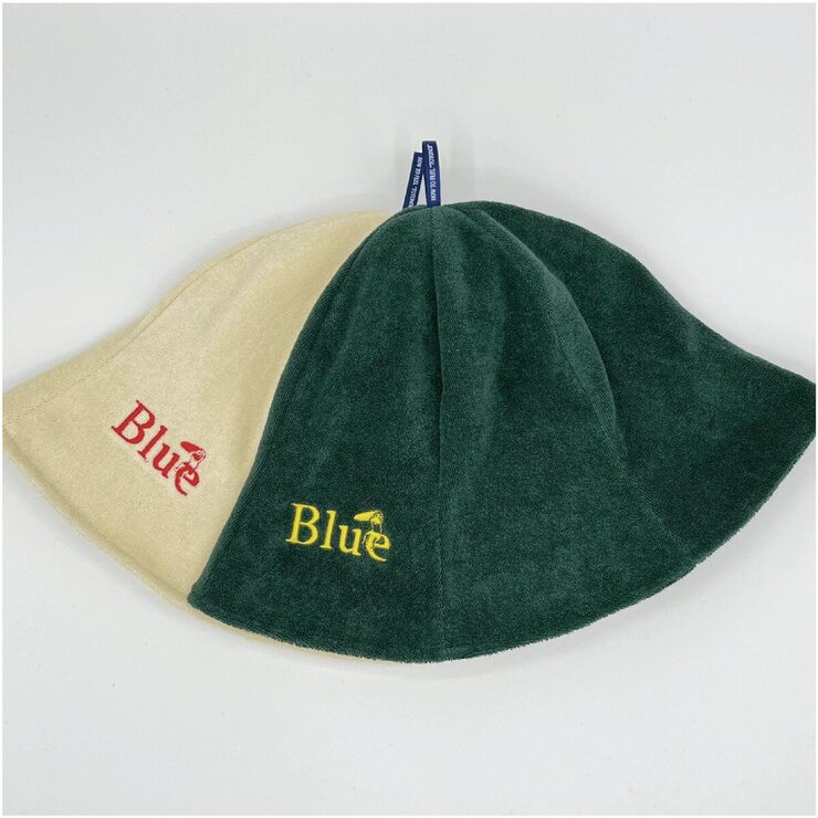 Blue サウナハット 綿製 Blue サウナハット 綿製
