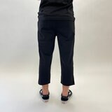 FILA メンズ クロップドパンツ ブラック/イエロー XL