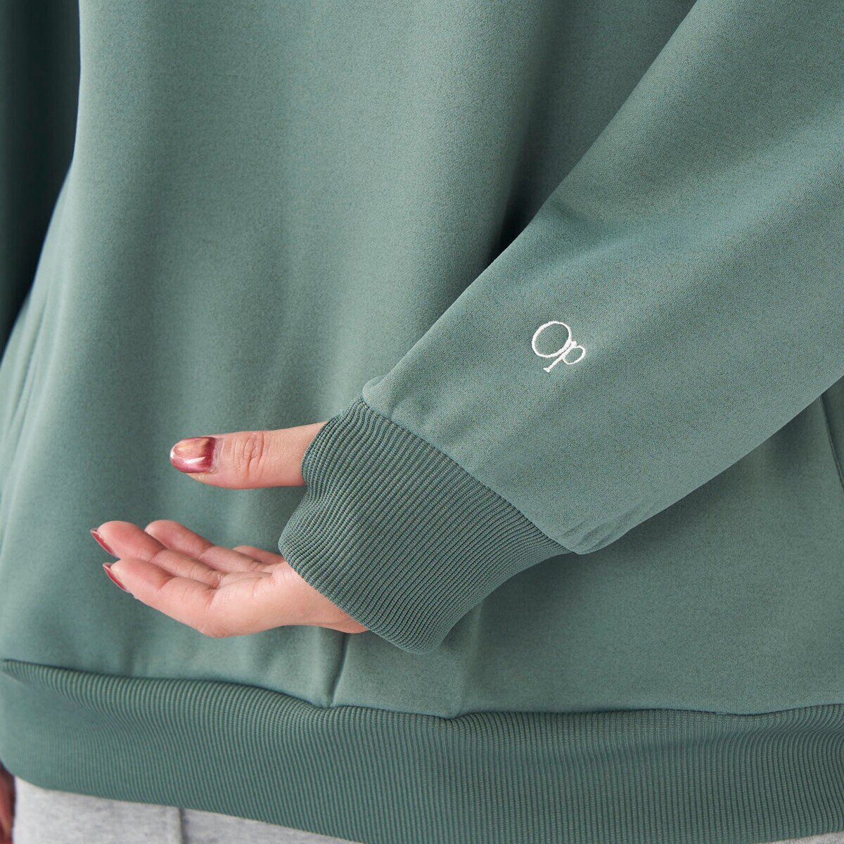 オーシャンパシフィック レディース ハーフジップ スウェットシャツ