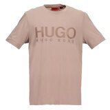 ヒューゴボス メンズ ロゴ 半袖Tシャツ ブラウン XL