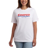 カークランドシグネチャー ユニセックス コストコ ロゴ Tシャツ ホワイト S/M