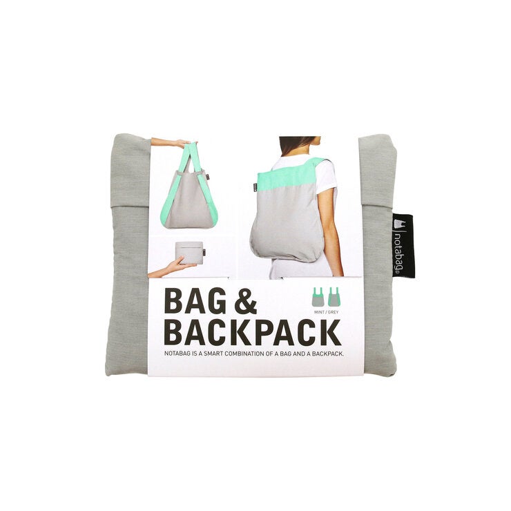 ノットアバッグ バッグ&バックパック(エコバッグ) グレー/ミント ノットアバッグ バッグ&バックパック(エコバッグ) グレー/ミント