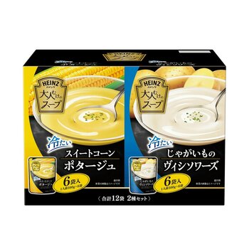 大人むけのスープ 冷たいコーンポタージュ 6袋 / ヴィシソワーズ 6袋