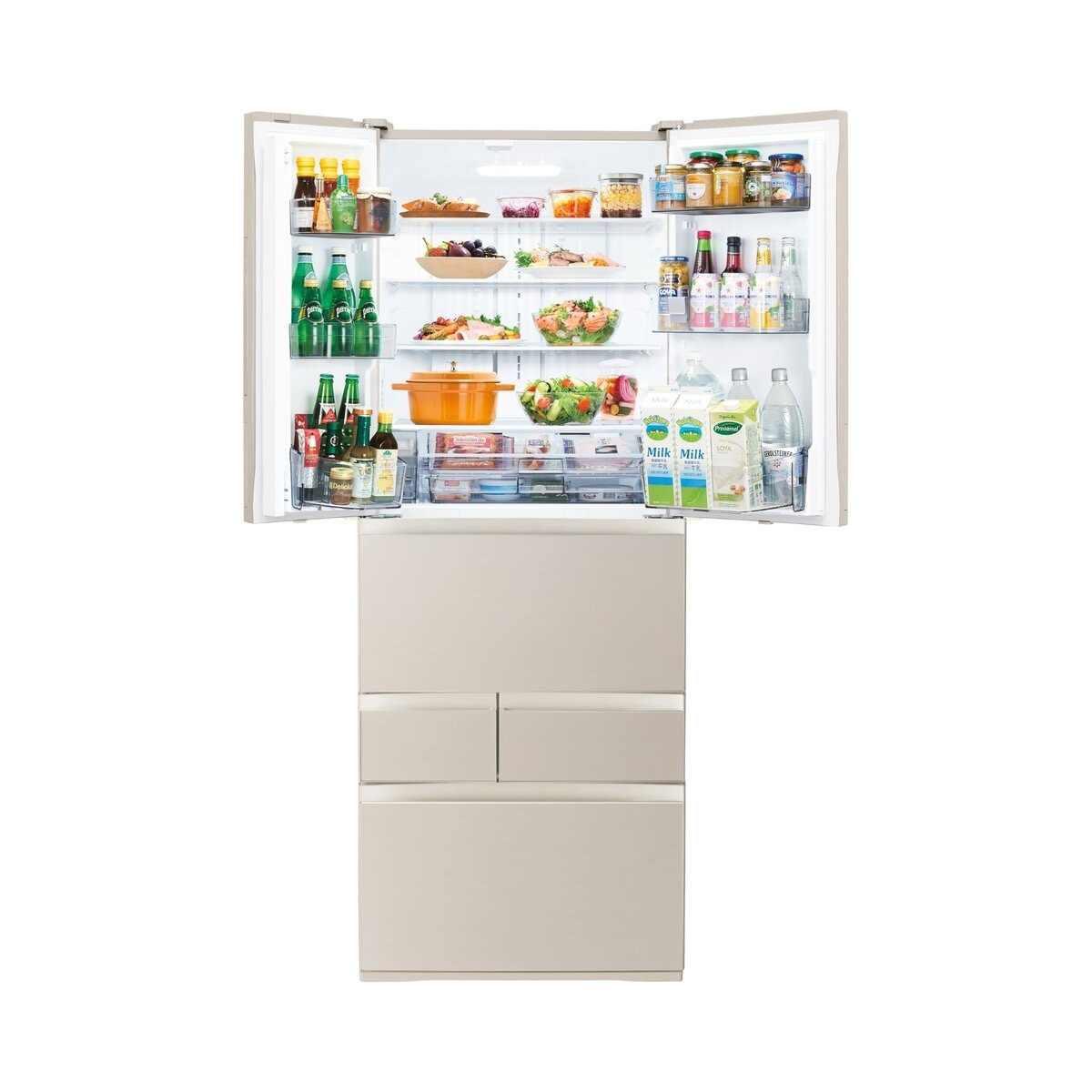 東芝 601L 冷蔵庫 サテンゴールド GR-Y600FH EC | Costco Japan