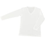 ミズノ メンズ Vネック ロングTシャツ 2枚組 ホワイト XL