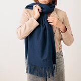 ダニエルウェリントン ストール 180cmｘ60cm ネイビー