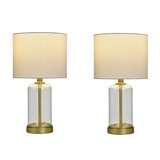 STYLE CRAFT ガラステーブルランプ 2個セット